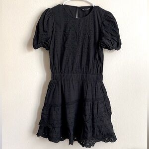 Zara Eyelit Mini Dress. Size M